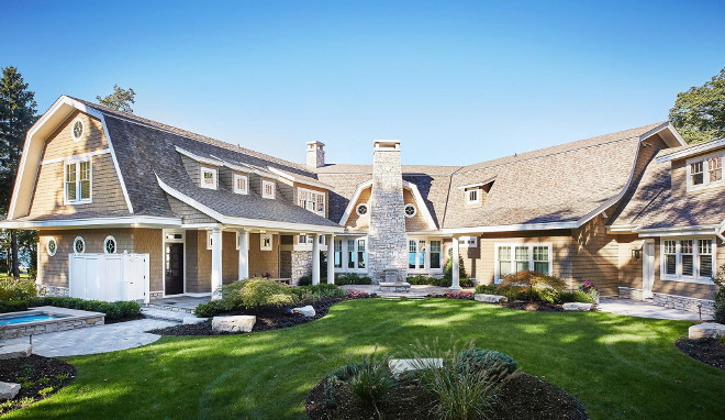 Timeless Gambrel-Style Shingle Home. Timeless Gambrel-Style Shingle Home Design. Timeless Gambrel-Style Shingle Home Architecture. Timeless Gambrel-Style Shingle Home Ideas. #GambrelStyleShingleHome #GambrelShingleHome #GambrelShingleHomeDesign #GambrelShingleHomeArchitecture #GambrelShingleHomeIdeas Benchmark Wood & Design Studios - Mike Schaap Builders