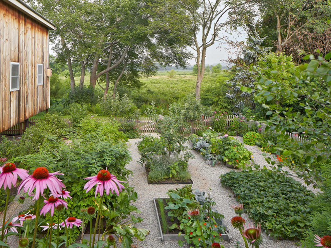 Vegetable garden located behind the barn. Farmhouse Vegetable Garden #Vegetablegarden #barn #farmhouse a Blade of Grass