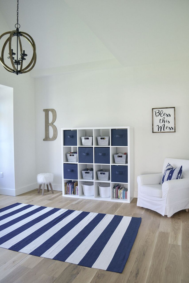 Blue and white playroom. Blue and white playroom ideas. Blue and white playroom. Blue and white playroom. Blue and white playroom #Blueandwhiteplayroom #playroom Home Bunch's Beautiful Homes of Instagram @sweetthreadsco