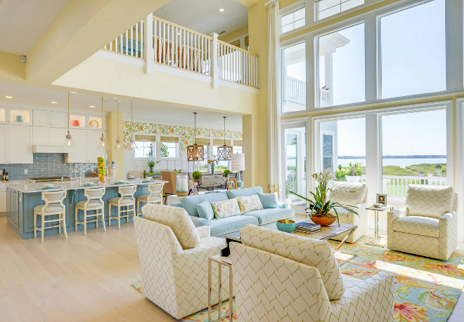 Coastal Color Scheme. Blues, whites and creamy yellows coastal color scheme #coastal #colorscheme #coastalcolorscheme #blues #whites #creamyyellows Echelon Interiors