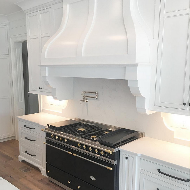 Curved Kitchen Hood. Arched and curved kitchen hood with corbels. Newly-built kitchen with custom curved hood and corbels. Custom Curved Kitchen Hood. Arched and curved kitchen hood with corbels #CurvedKitchenHood #KitchenHood #CustomKitchenHood #Archedhood #kitchen #hood #corbels