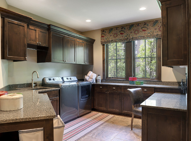 Dark Cabinet Knotty Alder with Custom Hazelnut Stain. Laundry room Dark Cabinet Knotty Alder with Custom Hazelnut Stain. Dark Cabinet Knotty Alder with Custom Hazelnut Stain #DarkCabinet #KnottyAlder #CustomHazelnutStain Stonewood LLC