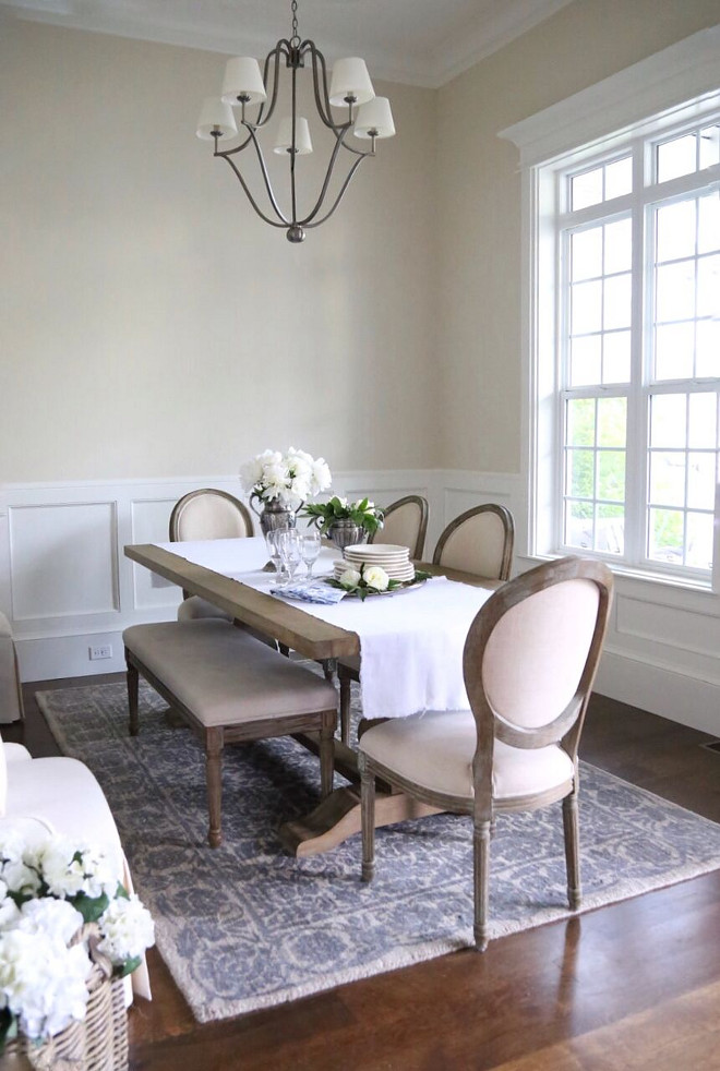 Farmhouse Dining Room. Farmhouse Dining Room. Having inherited my Grandmother’s antique hutch and beautiful heirloom china, we chose a trestle table to bring a natural farmhouse feel to our traditional pieces. Farmhouse Dining Room. Farmhouse Dining Room #FarmhouseDiningRoom Home Bunch's Beautiful Homes of Instagram @cambridgehomecompany
