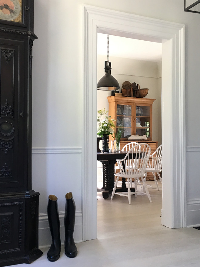 Farmhouse Foyer. I change the decor in the foyer frequently but one thing seems to stay the same… the riding boots sitting beside the grandfather clock were worn by Kent on our wedding day. I like seeing them in passing, it is a gently reminder of all the steps we have taken together through the years. In fact , we wrote our own vows and my favourite line was… “Take my hand and walk with me through all that life may bring”. Home Bunch's Beautiful Homes of Instagram Cynthia Weber Design @Cynthia_Weber_Design