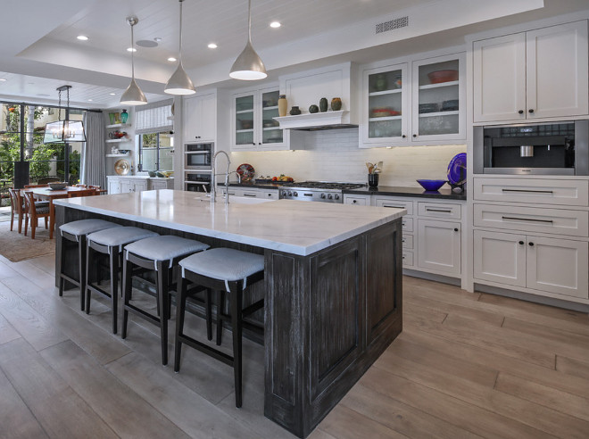 Farrow and Ball All White in Semi-gloss. White kitchen cabinet paint color Farrow and Ball All White in Semi-gloss #FarrowandBallAllWhite #Semigloss Patterson Custom Homes