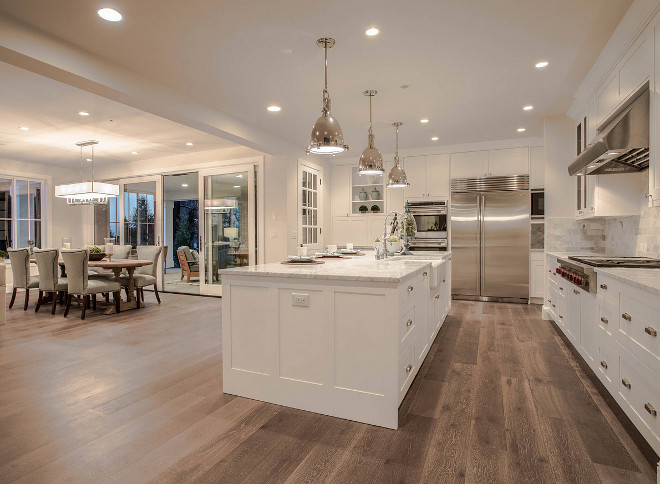 Kitchen Flooring. Kitchen Hardwood Flooring. Kitchen Hickory Hardwood Flooring. Kitchen wide plank Hickory Flooring