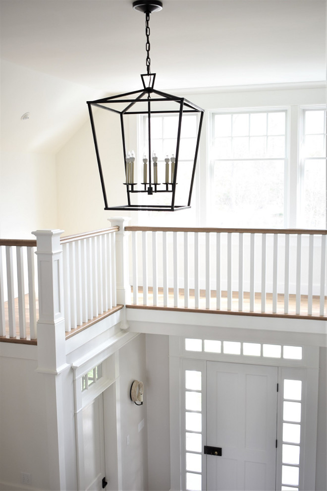 Large Darlana Lantern in two storey Foyer. Large Darlana Lantern in two storey Foyer. Large Darlana Lantern in two storey Foyer #LargeDarlanaLantern #DarlanaLantern #twostoreyFoyer Kate Abt Design