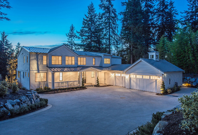 Modern Farmhouse with metal Roof. White Modern Farmhouse with metal Roof. Modern Farmhouse with metal Roof exterior. Modern Farmhouse with metal Roof exteriors #ModernFarmhousewithmetalRoof #ModernFarmhouse #WhiteModernFarmhouse #metalRoof #modernFarmhousemetalRoofexterior #ModernFarmhouseexteriors Calista Interiors