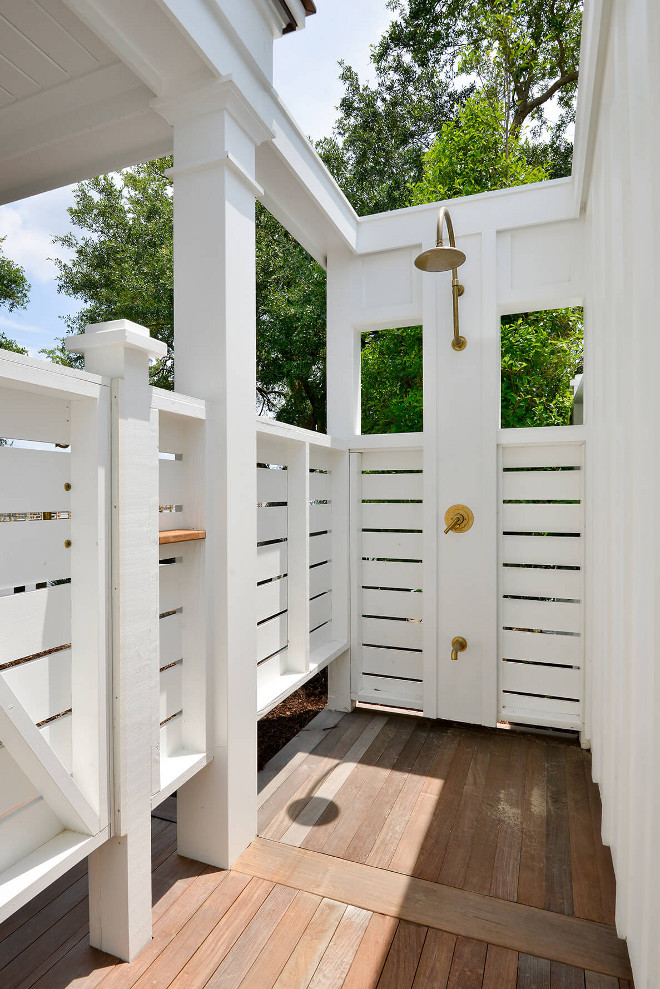 Outdoor Shower Enclosure. Shiplap inspired Outdoor Shower Enclosure. Shiplap inspired Outdoor Shower Enclosure. Shiplap inspired Outdoor Shower Enclosure #Shiplap #OutdoorShower #OutdoorShowerEnclosure Robyn Hogan Home Design