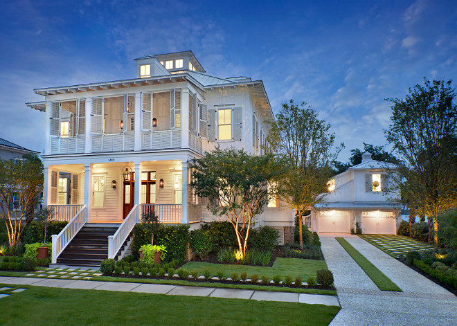 SOUTHERN VERNACULAR COASTAL RIVERSIDE HOME - Daniel Island - Charleston, South Carolina. Robyn Hogan Home Design