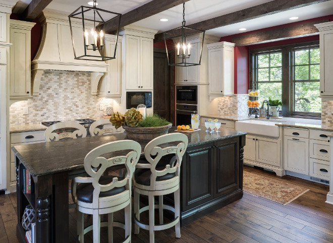 White Kitchen Glazed Cabinet. Creamy White Kitchen Glazed Cabinet. The kitchen cabinets feature a custom finish to have distressed/glazed look. White Kitchen Glazed Cabinet Ideas. White Kitchen Glazed Cabinet Paint Colors #WhiteKitchenGlazedCabinet #WhiteGlazedCabinet Stonewood LLC