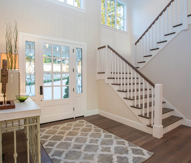 Wide Plank Hickory Floors. The flooring is Hickory, the stain is a custom color. Kentwood Floors #flooring #hardwoodfloors #Hickoryhardwoodflooring #hickory #hardwoodflooring #staincolor Calista Interiors