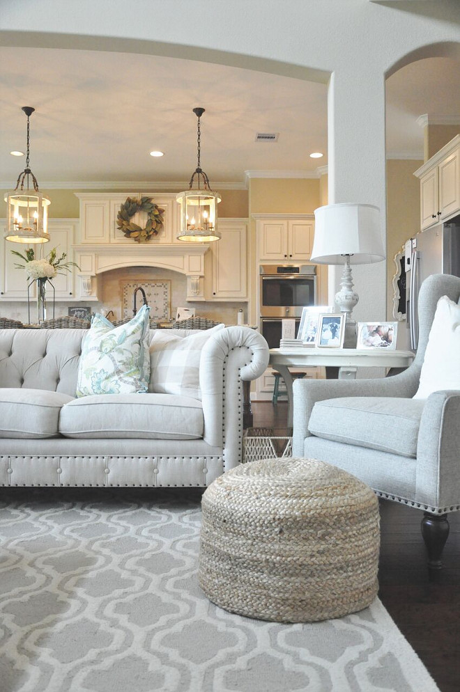 Farmhouse Living room color scheme. Farmhouse Living room color scheme. Farmhouse Living room color scheme. Farmhouse Living room color scheme #Farmhouse #Livingroom #colorscheme Home Bunch's Beautiful Homes of Instagram @thegracehouse