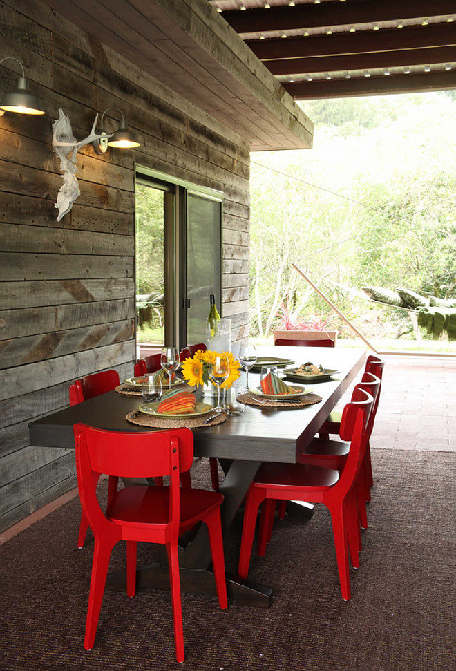 Rustic Outdoor Dining Area. Rustic Outdoor Dining Area. Rustic Outdoor Dining Area #Rustic #OutdoorDiningArea House Port LLC/Hally Thacher