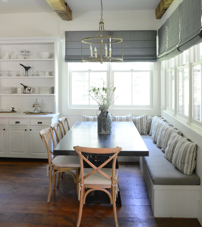 Farmhouse Breakfast Nook. Farmhouse Breakfast Nook. Farmhouse Breakfast Nook. Farmhouse Breakfast Nook. Farmhouse Breakfast Nook Banquette #FarmhouseBreakfastNook #Farmhouse #BreakfastNook #banquette Beautiful Homes of Instagram @SanctuaryHomeDecor