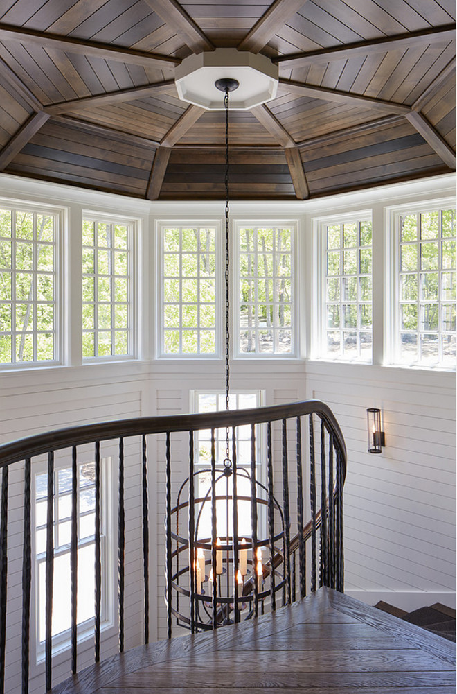 Shiplap Ceiling. Curved Staircase Shiplap Ceiling. Curved Staircase Shiplap Ceiling. Curved Staircase Shiplap Ceiling #CurvedStaircase #Shiplap #Ceiling John Kraemer & Sons