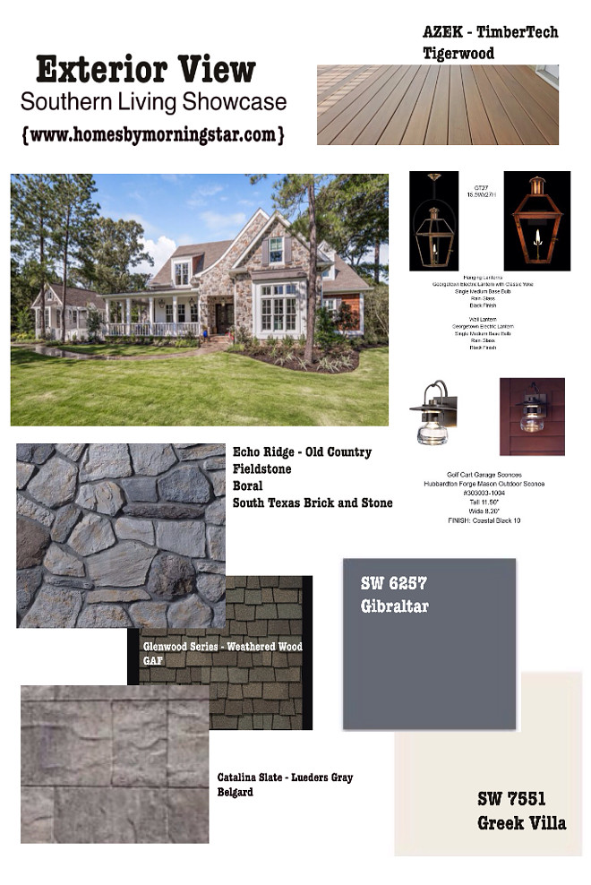 Exterior Sources. Home renovation sources. Pin this to remember sources used on the exterior of this home #exterior #homes Morning Star Builders