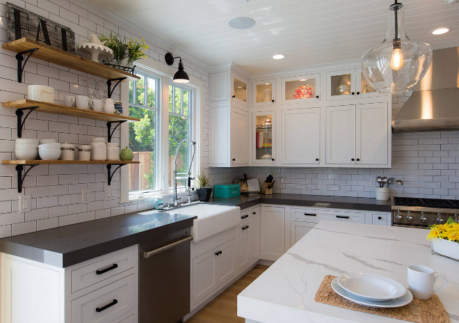 Farmhouse kitchen with counter to ceiling subway tile backsplash. Farmhouse kitchen with counter to ceiling subway tile backsplash. Farmhouse kitchen with counter to ceiling subway tile backsplash. Farmhouse kitchen with counter to ceiling subway tile backsplash. Farmhouse kitchen with counter to ceiling subway tile backsplash #Farmhousekitchen #countertoceilingsubwaytile #backsplash AK Construction