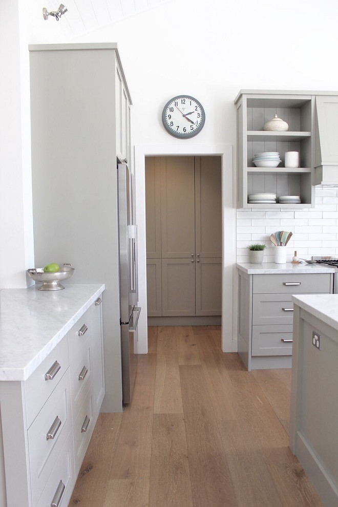 Grey Kitchen with White Oak Plank Hardwood Floors. Grey Kitchen with White Oak Plank Hardwood Floors. Grey Kitchen with White Oak Plank Hardwood Floors. Grey Kitchen with White Oak Plank Hardwood Floors. Grey Kitchen with White Oak Plank Hardwood Floors #GreyKitchen #WhiteOak #PlankHardwoodFloors Beautiful Homes of Instagram @urban_farmhouse_build