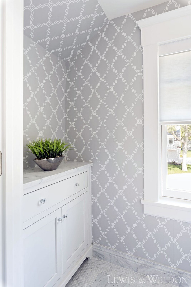 Grey wallpaper Grey wallpaper is Thibaut Stanbury Trellis, color Grey. Grey wallpaper is Thibaut Stanbury Trellis, color Grey. Grey wallpaper is Thibaut Stanbury Trellis, color Grey. #Greywallpaper #ThibautStanburyTrellis #Grey Lewis & Weldon Custom Kitchens