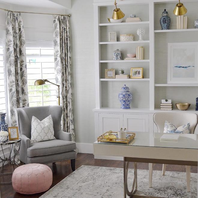 Home Office. Home Office Ideas. Home Office seating area. Home Office bookcase. Home office decor #homeoffice Sita Montgomery Interiors