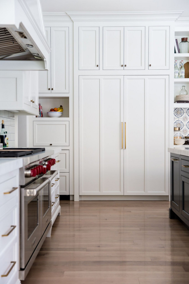 Kitchen Hardwood floors are Whitewashed Oak. Caitlin Creer Interiors. C. S. Cabinetry & Design