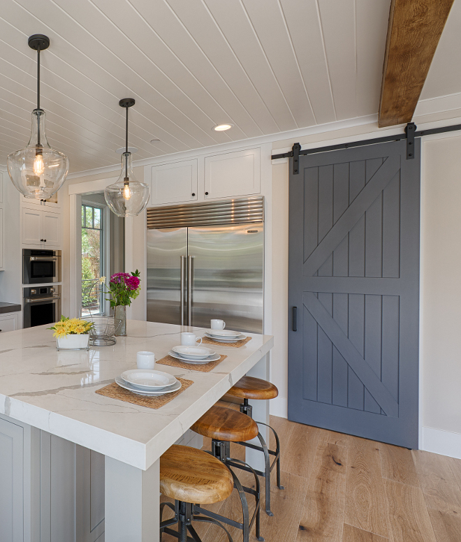 Sherwin Williams Paint Colors Sherwin Williams Peppercorn SW7674. Barn door paint color Sherwin Williams Peppercorn SW7674. Kitchen pantry barn door paint color #SherwinWilliamsPeppercornSW7674 #SherwinWilliamsPeppercorn #SherwinWilliamsSW7674 #barndoor #paintcolor #pantrydoor #SherwinWilliamsPaintcolors AK Construction