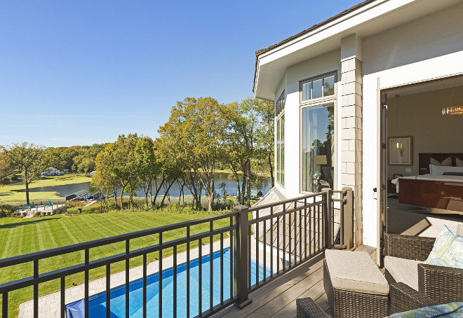 Lake house backyard with dock. Stonewood, LLC