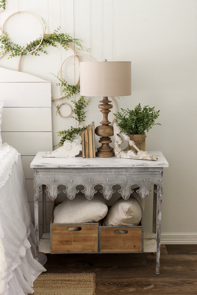 Nightstand. Bedroom nightstand ideas. Gable Lane Scalloped Edge Table. Gable Lane Scalloped Edge Table #GableLaneScallopedEdgeTable #bedroom #nightstand Home Bunch Beautiful Homes of Instagram @cottonstem