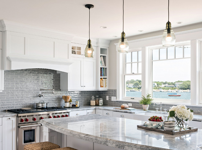 Pottery barn Glass Pendants. Single Glass Pendants. Molded mouth-blown glass in an eclectic mix of shapes, our pendant’s shades have a gently mottled texture and a subtle green hue. #glasspendants #singleglasspendant #Potterybarn