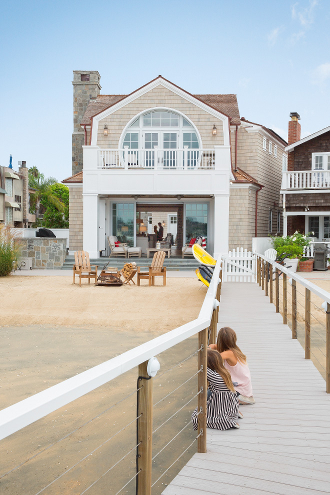 BALBOA Beach House California BALBOA Beach House on a small lot with dock