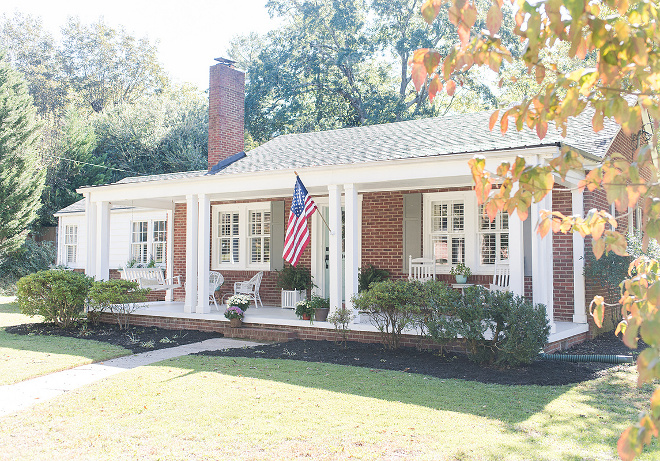  Brick bungalow with porch Brick bungalow with porch Classic brick bungalow exterior with front porch #Brickbungalow #porch