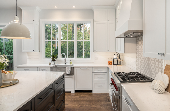 Cashmere Carrara Countertop Kitchen with Cashmere Carrara countertop