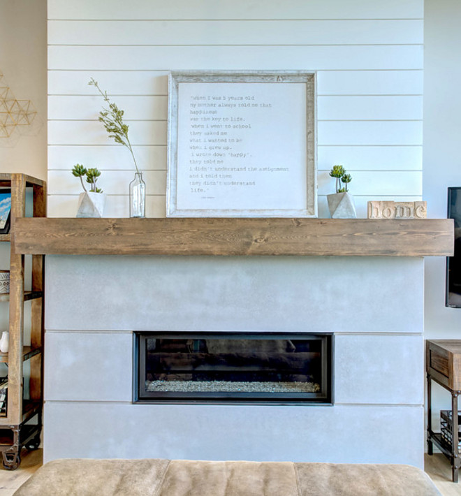 Farmhouse Shiplap Fireplace Farmhouse Shiplap, Fireplace features shiplap trim, Pine Barn beam mantle and Limestone hearth, Fireplace Farmhouse Shiplap Fireplace Farmhouse Shiplap Fireplace Farmhouse Shiplap Fireplace #Farmhouse #Shiplap #Fireplace