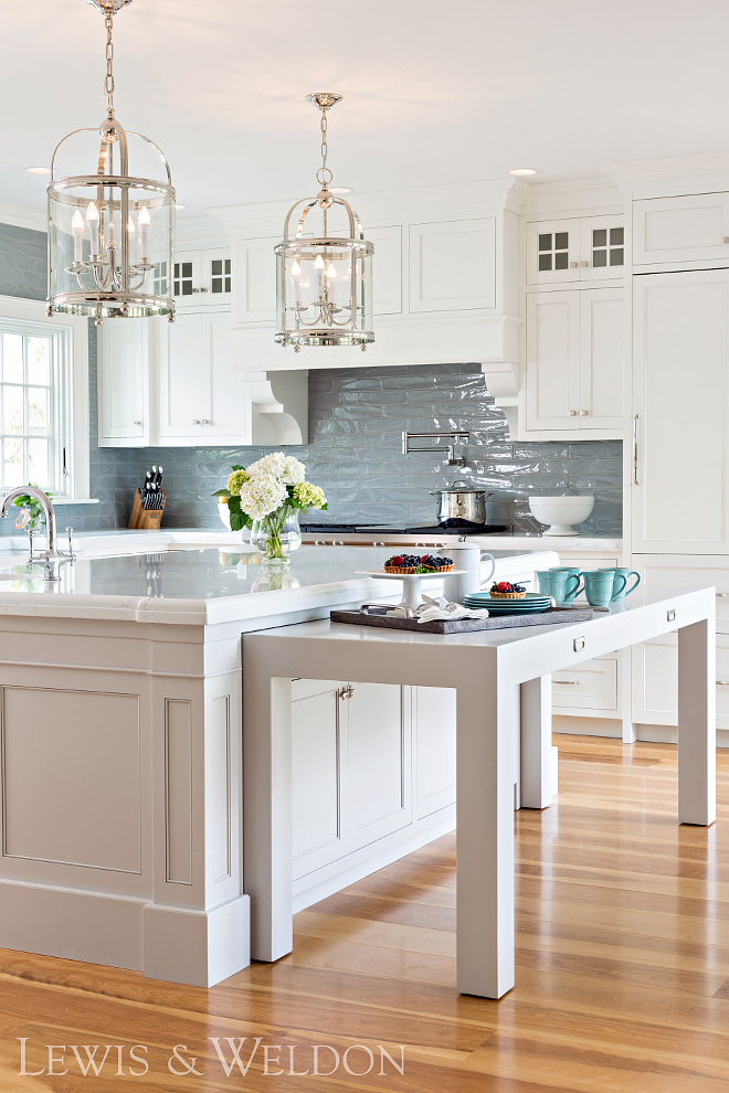 Kitchen island pull out table design