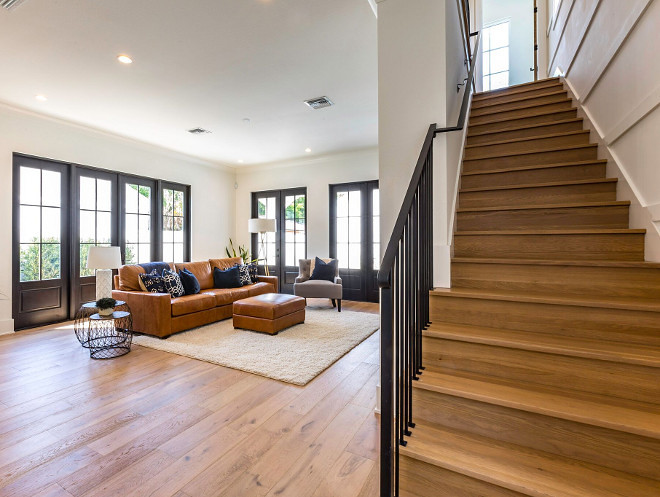 Naturally Aged White Oak Hardwood Floor and hardwood stair treads Medallion Collection Naturally Aged White Oak Naturally Aged White Oak Hardwood Floor and hardwood stair treads #AgedWhiteOak #HardwoodFloor #hardwoodstairtreads