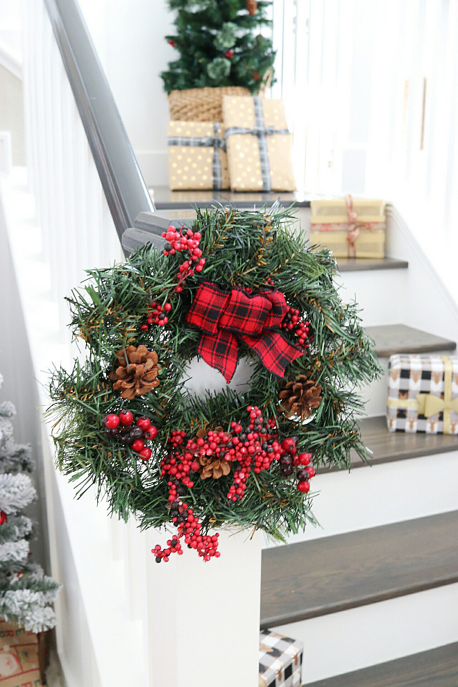 Plaid Christmas Wreath