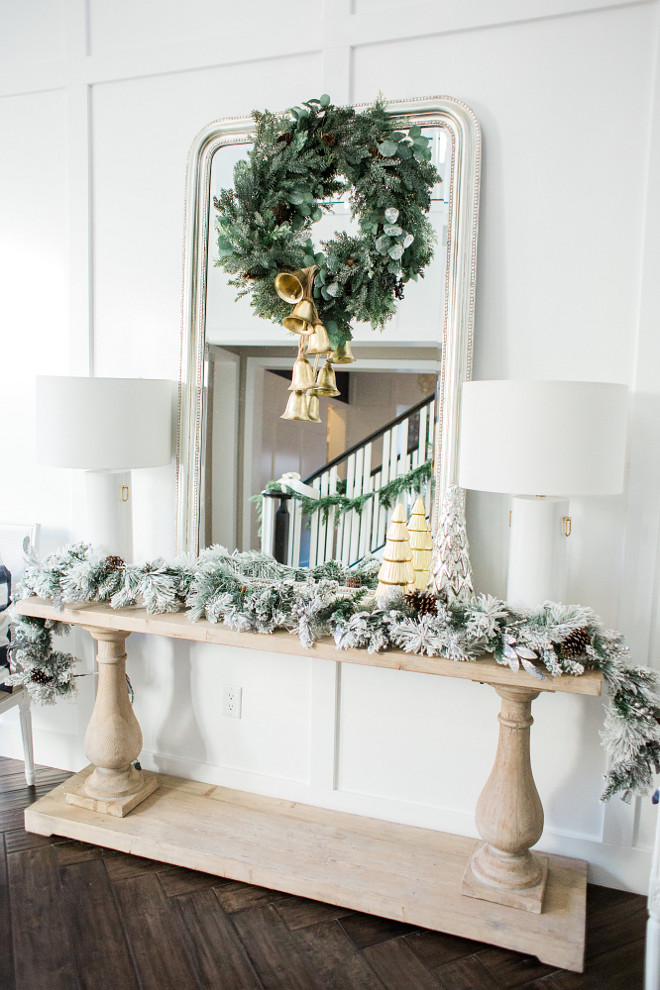 Christmas Console Table Decor