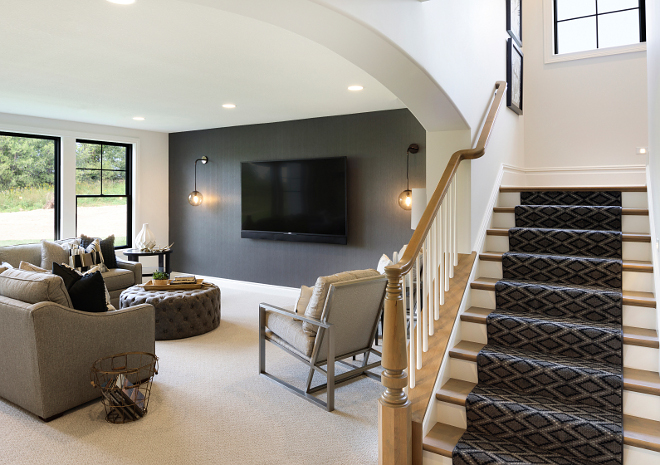 Basement Family room Modern Farmhouse Basement Family room #Basement #Familyroom