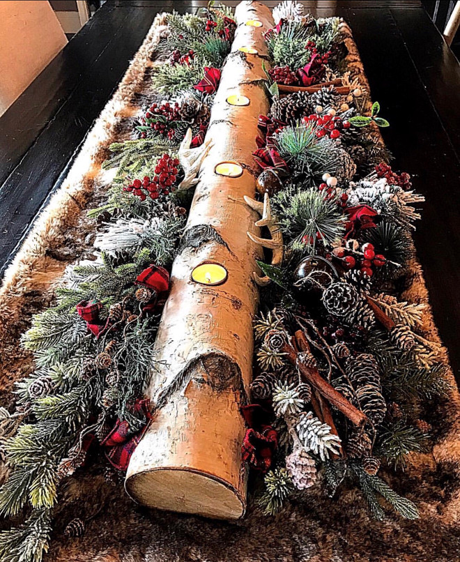 DIY Birch Log Centerpiece DIY Birch Log Centerpiece DIY Birch Log Centerpiece DIY Birch Log Centerpiece Christmas DIY Birch Log Centerpiece