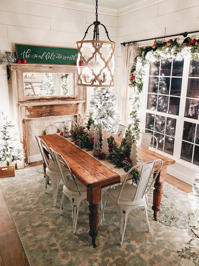 Farmhouse Christmas Dining Room Farmhouse Christmas Dining Room Farmhouse Christmas Dining Room