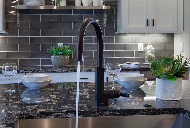 Flat Black Kitchen Faucet Black Kitchen Faucet Moen STo Matte Black #blackfaucet #mattefaucet #matteblackfaucet #kitchenfaucet Home Bunch