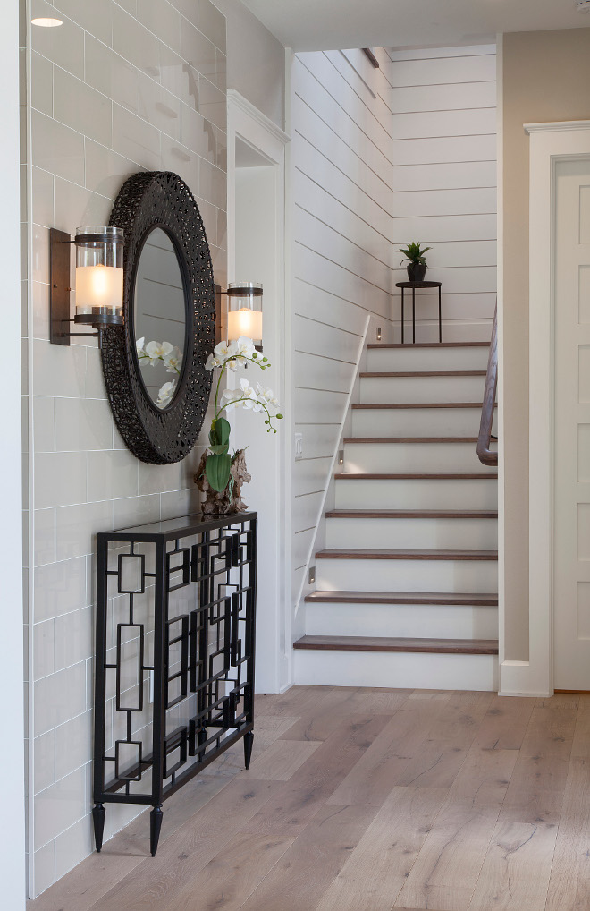 White Wood Tile Flooring