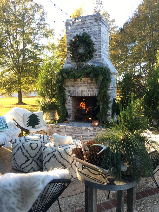 Washed brick fireplace How to wash brick Washed brick fireplace