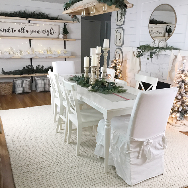 White Farmhouse Dining Room