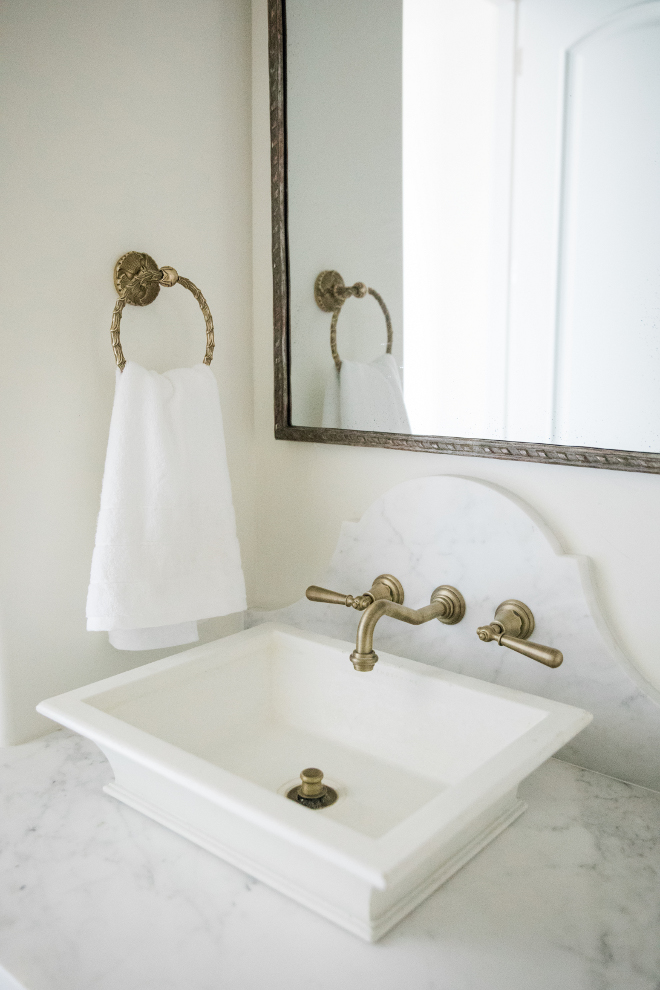 Bathroom Wall Mounted Faucet on Marble