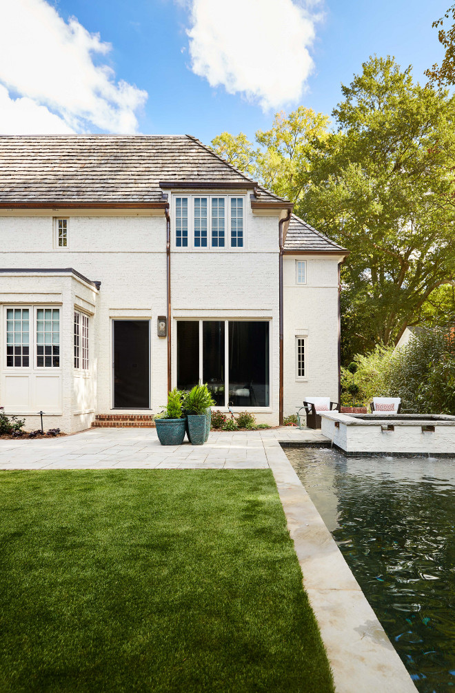 Belgian Style Home Backyard Pool