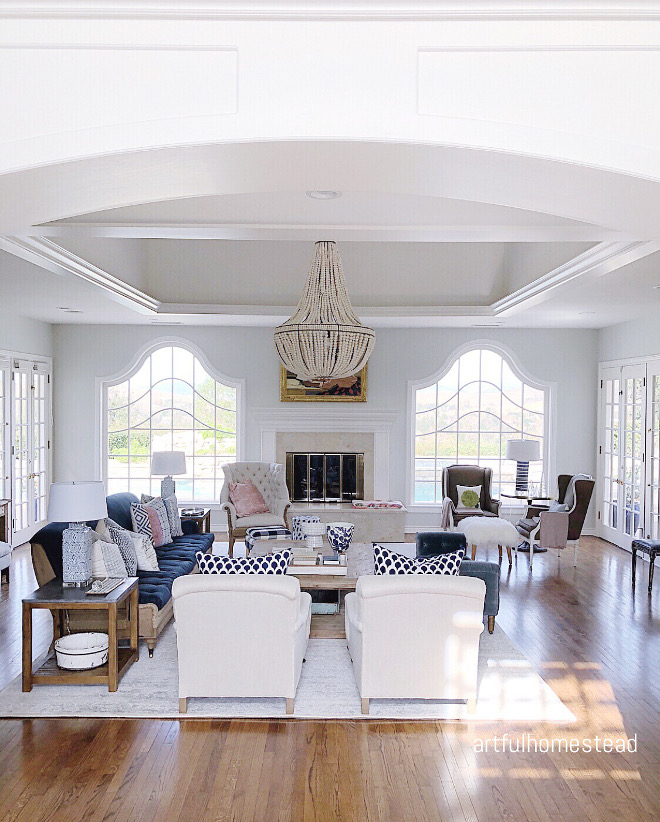 California Beach House with Blue and White Decor