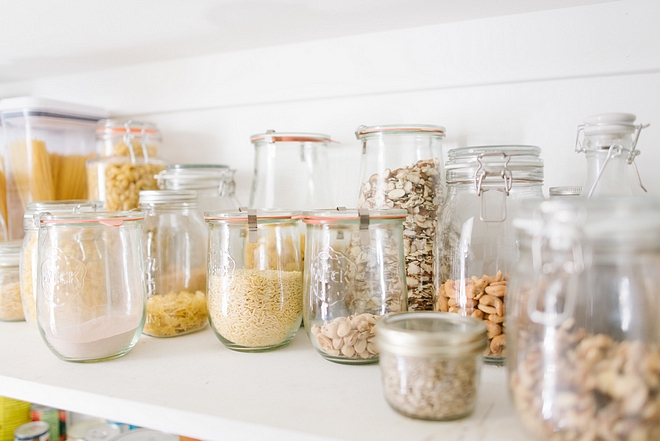 Pantry Shelves The original kitchen did not even have a pantry cabinet so having ample space to organize is never lost on me