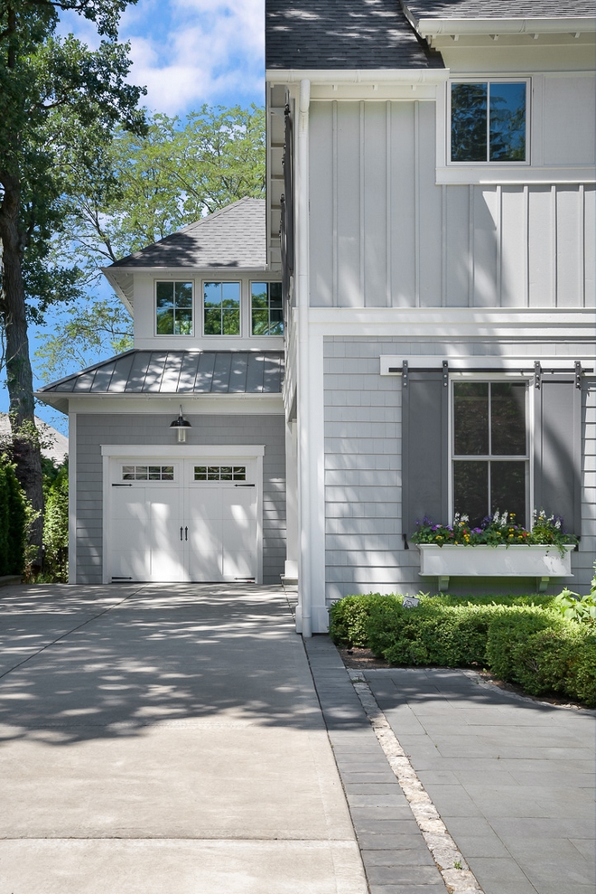 Exterior White Trim Color Sherwin Williams SW 6252 Ice Cube